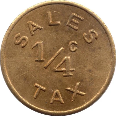 ¼ Cent - Arcola Advertising Club (Arcola, Illinois) ND back
