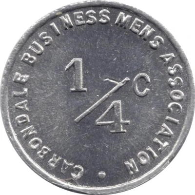 ¼ Cent - Carbondale Business Mens Association (Carbondale, Illinois) ND back