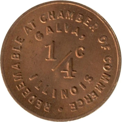 ¼ Cent - Galva Chamber of Commerce (Galva, Illinois) ND front