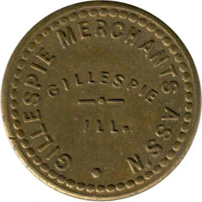 ¼ Cent - Gillespie Merchants Association (Gillespie, Illinois) ND front