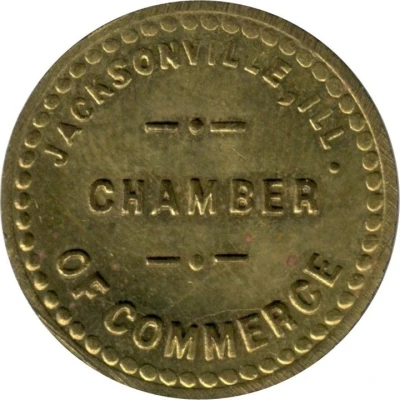 ¼ Cent - Jacksonville Chamber of Commerce (Jacksonville, Illinois) ND front