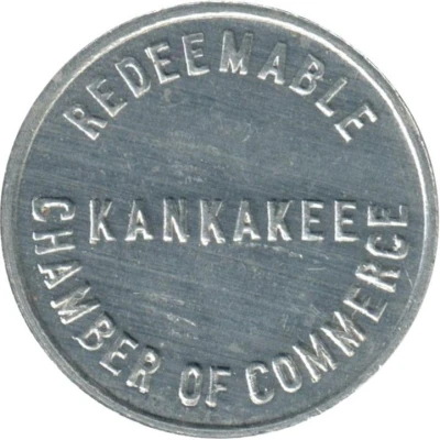 ¼ Cent - Kankakee County Chamber of Commerce (Kankakee, Illinois) ND back