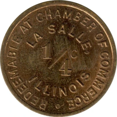 ¼ Cent - La Salle Chamber of Commerce (La Salle, Illinois) ND front