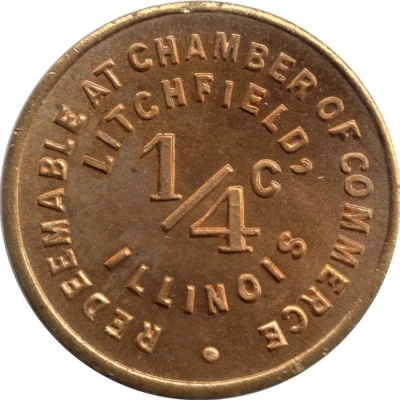 ¼ Cent - Litchfield Chamber of Commerce (Litchfield, Illinois) ND front