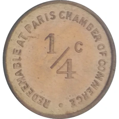 ¼ Cent - Paris Chamber of Commerce (Paris, Illinois) ND front