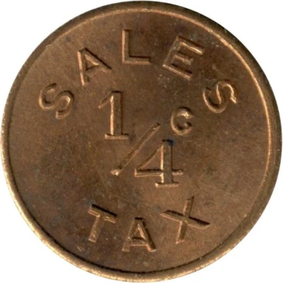 ¼ Cent - Roanoke Merchants (Roanoke, Illinois) ND back