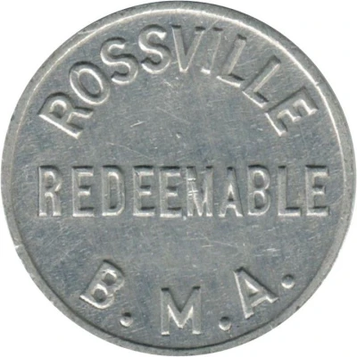 ¼ Cent - Rossville Business Mens Association (Rossville, Illinois) ND front