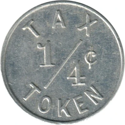 ¼ Cent - Rossville Business Mens Association (Rossville, Illinois) ND back