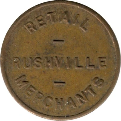 ¼ Cent - Rushville Merchants (Rushville, Illinois) ND front