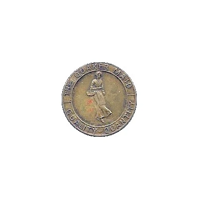½ Cent - The Quaker Maid ND front