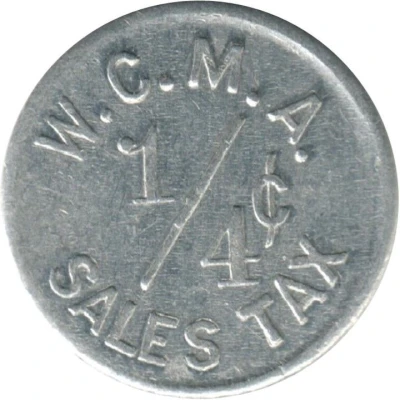 ¼ Cent - Whiteside County Merchants Association (Whiteside County, Illinois) ND front