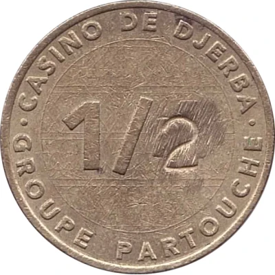 ½ Dinar - Casino De Djerba (Groupe Partouche) ND back