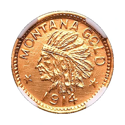 ¼ Dollar - Montana Gold front