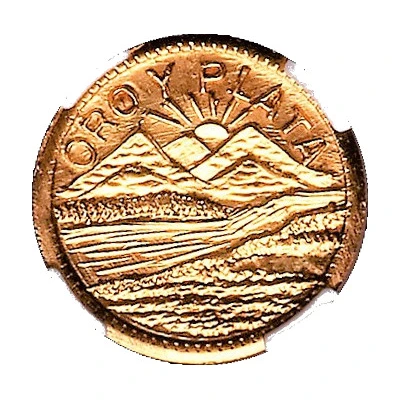 ¼ Dollar - Montana Gold back