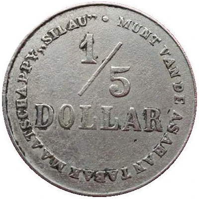 ⅕ Dollar Silau Tabakmaaschappy ND front