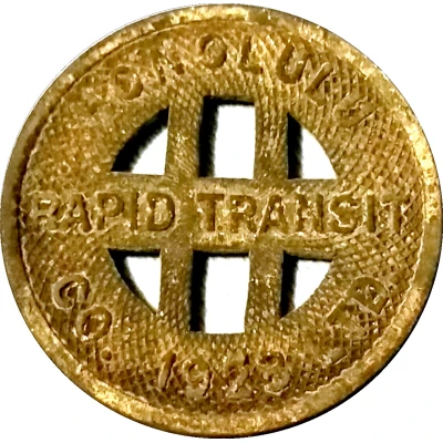 ½ Fare - Honolulu Rapid Transit Co. Honolulu, Hawaii front