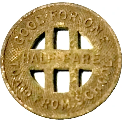 ½ Fare - Honolulu Rapid Transit Co. Honolulu, Hawaii back
