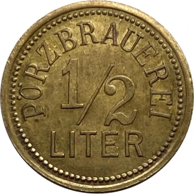 ½ Liter Bier (Pörzbrauerei, Rudolstadt) ND front