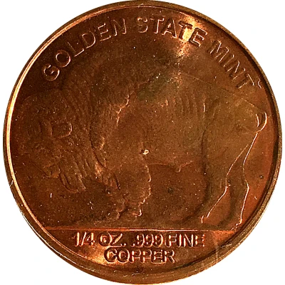 ¼ Ounce - Golden State Mint (Buffalo Nickel) ND back