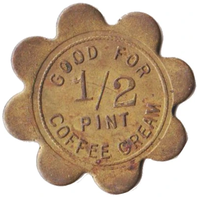 ½ Pint Coffee Cream - Milk Products Company (North Platte, Nebraska) ND back