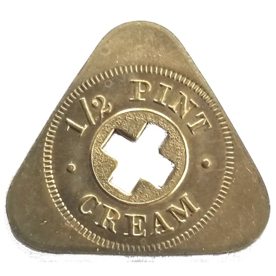 ½ Pint Cream - New Modern Dairy (Globe, Arizona) ND back