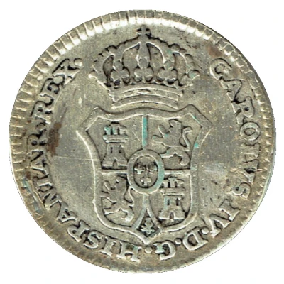 ½ Real - Charles IV proclamation medal; Madrid front