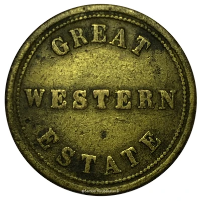 ¼ task value token - Great Western Estate ND front