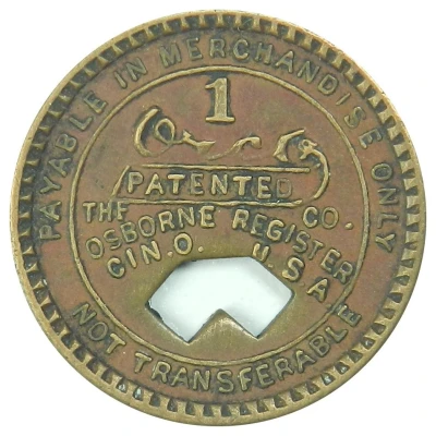 1 Cent - Chilton Block Coal Co. Ethel, West Virginia ND back