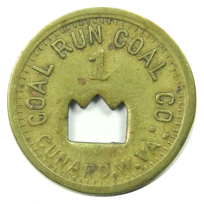 1 Cent - Coal Run Coal Co. (Cunard, West Virginia) ND front