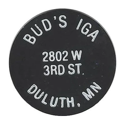 1 Cent - Food Stamp - Bud's IGA Duluth, Minnesota ND front