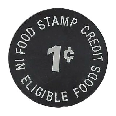 1 Cent - Food Stamp Chet's IGA ND back