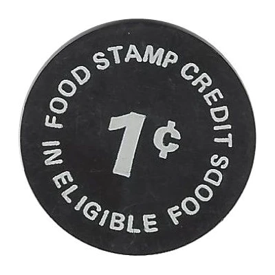 1 Cent - Food Stamp City Market ND back