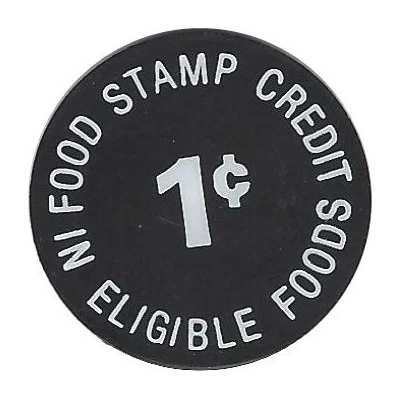 1 Cent - Food Stamp Denny's General Store ND back