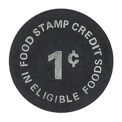 1 Cent - Food Stamp Dorsey's Foord Towne - Westowne ND back
