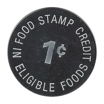 1 Cent - Food Stamp Fairborn Cardinal ND back