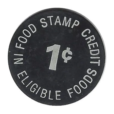 1 Cent - Food Stamp Flynn's By Lo ND back