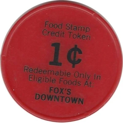 1 Cent - Food Stamp - Fox's Downtown ND front