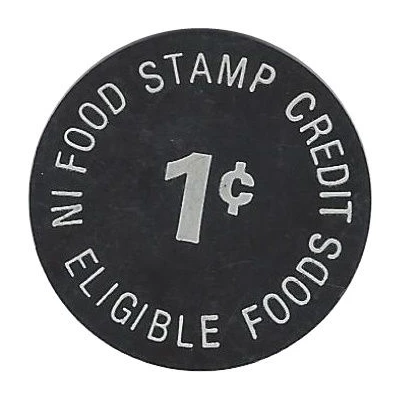 1 Cent - Food Stamp Grizzell's Key Market ND back