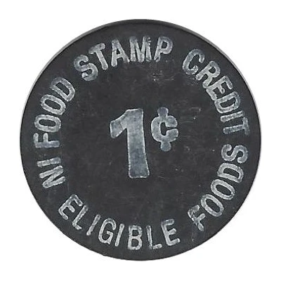 1 Cent - Food Stamp Ledbetter's Grocery ND back