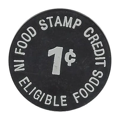 1 Cent - Food Stamp Mc Carty's Superette ND back