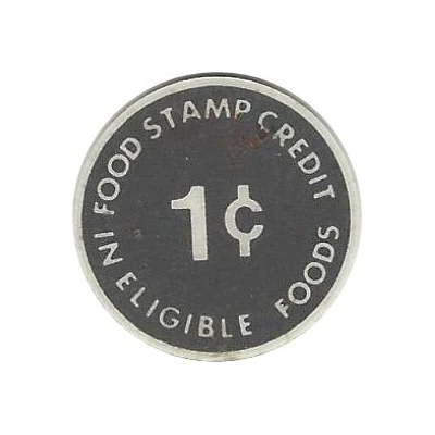 1 Cent - Food Stamp (Milgram) ND back
