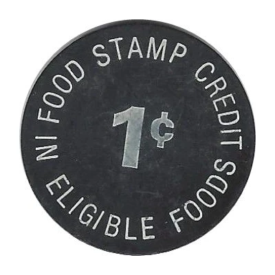 1 Cent - Food Stamp Miss Tracy Enterprise ND back
