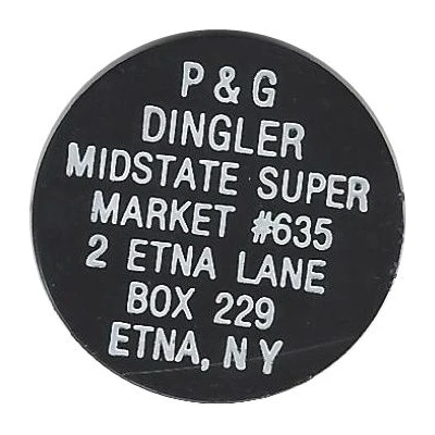 1 Cent - Food Stamp P and G Dingler Midstate Super Market ND front