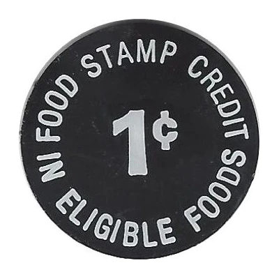 1 Cent - Food Stamp P and G Dingler Midstate Super Market ND back