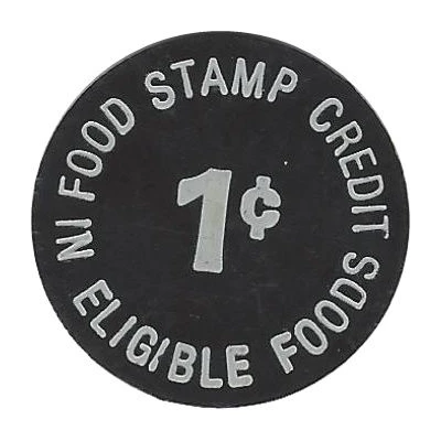 1 Cent - Food Stamp Weber's IGA ND back