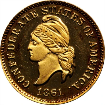 1 Cent - Haseltine Restrike, Gold Pattern front