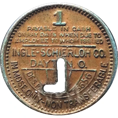 1 Cent - Lillybrook Coal Co. (Lillybrook, West Virginia) ND back
