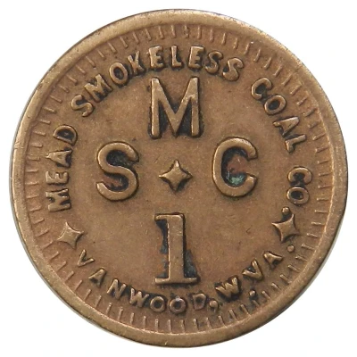 1 Cent - Mead Smokeless Coal Co. (Vanwood, West Virginia) ND front