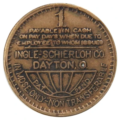 1 Cent - Mead Smokeless Coal Co. (Vanwood, West Virginia) ND back