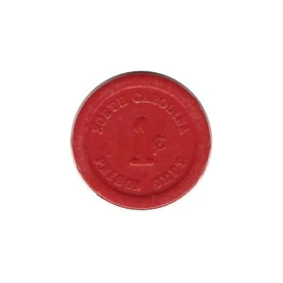 1 Cent - North Carolina Prison Dept. ND front